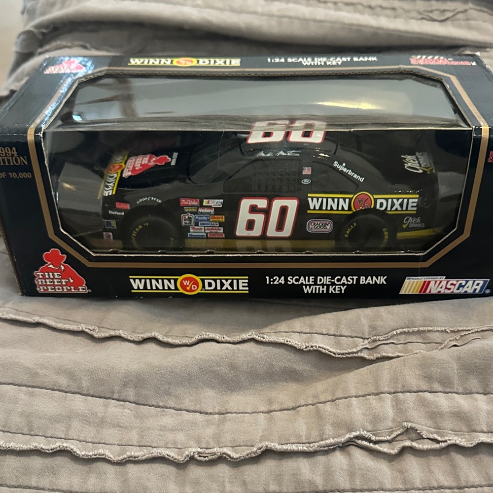 Winn-Dixie #60 Die-Cast NASCAR Bank (1:24) -  1994 Edition.   1 of 10,000